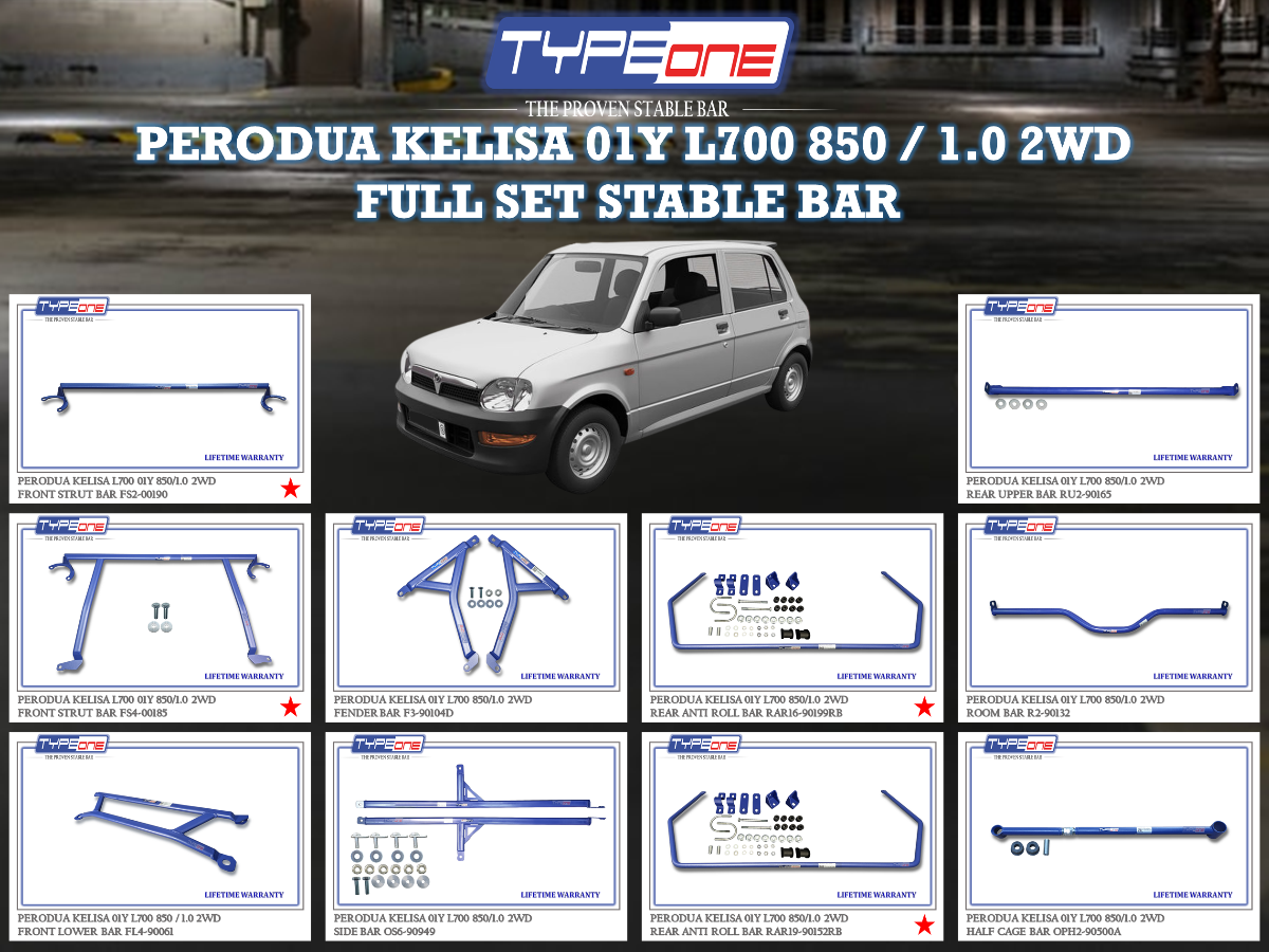 (TYPEONE) PERODUA KELISA 01Y L700 850 OR 1.0 2WD