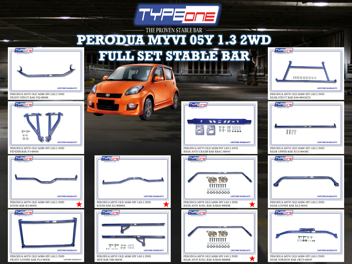 (TYPEONE) PERODUA MYVI 05Y 1.0 / 1.3 2WD