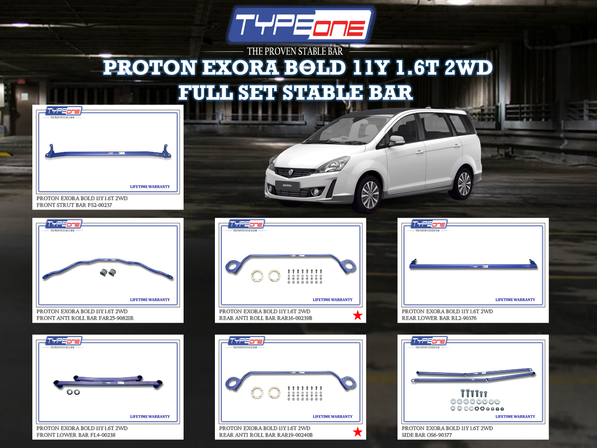 (TYPEONE) PROTON EXORA BOLD 11Y 1.6T 2WD
