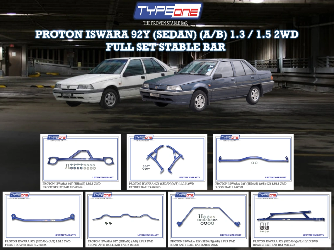 (TYPEONE) PROTON ISWARA 92Y (SEDAN) (AEROBACK) 1.3 & 1.5 2WD