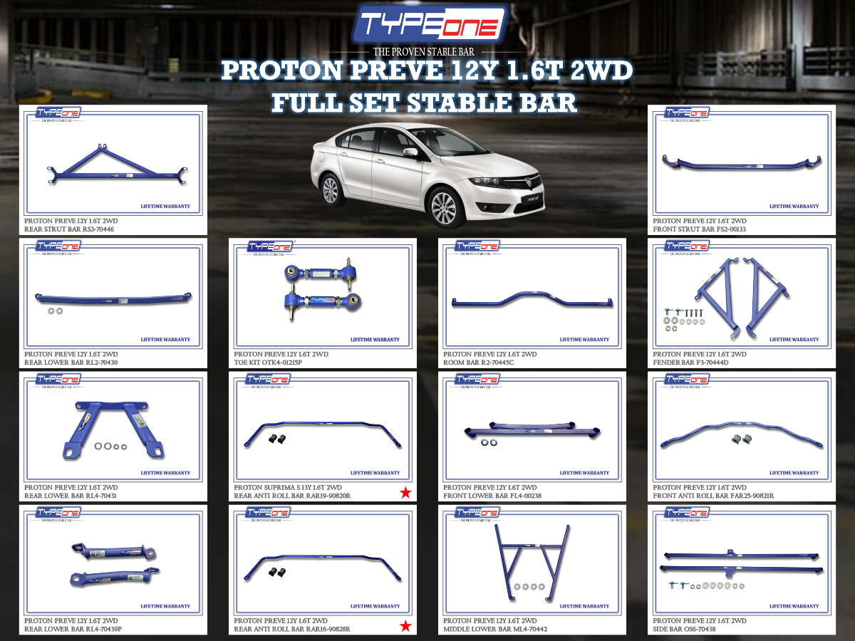 (TYPEONE) PROTON PREVE 12Y 1.6T 2WD
