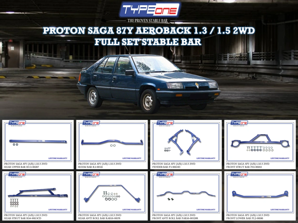 (TYPEONE) PROTON SAGA 87Y AEROBACK 1.3 & 1.5 2WD