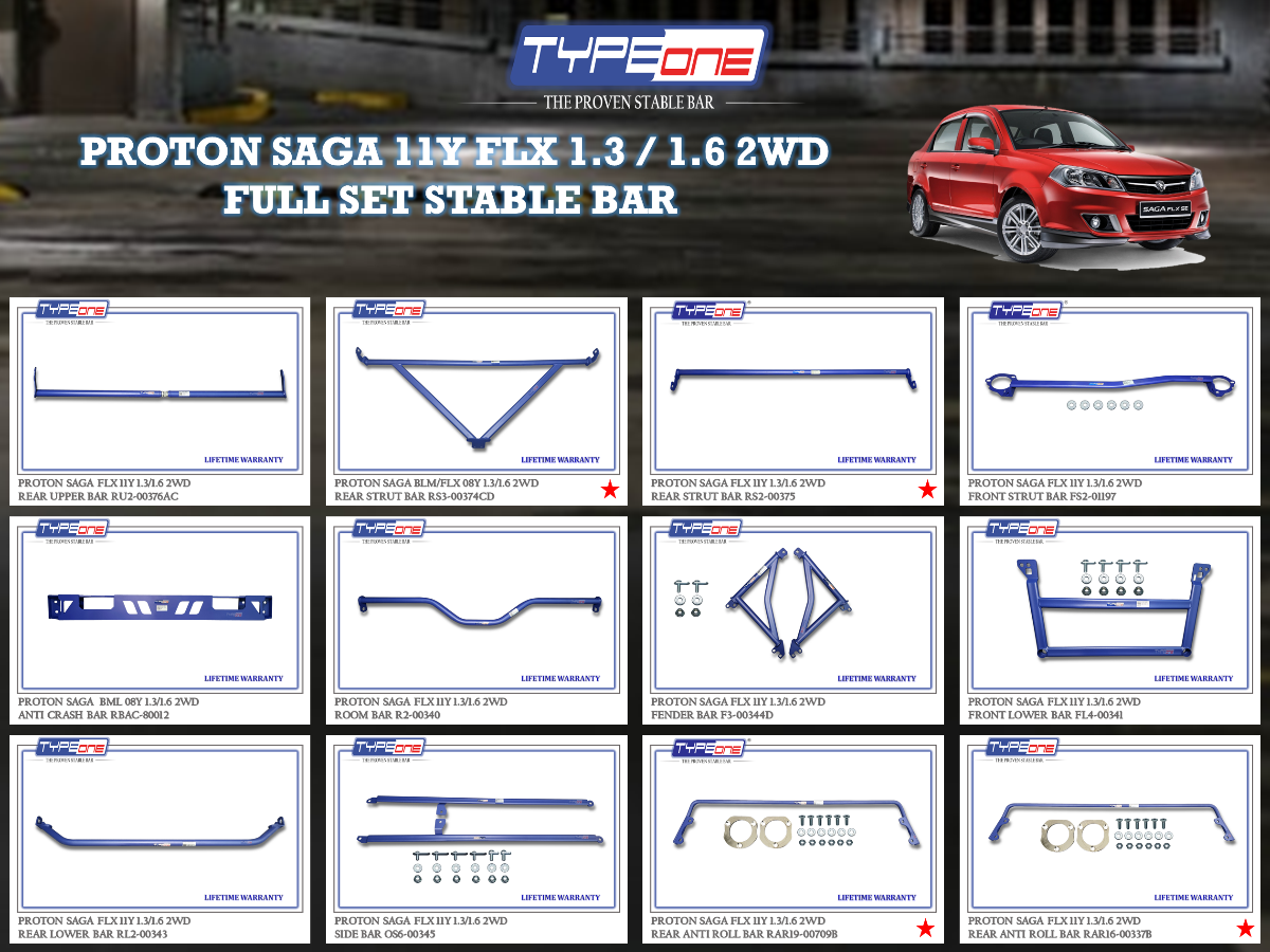 (TYPEONE) PROTON SAGA 11Y FLX 1.3 - 1.6 2WD