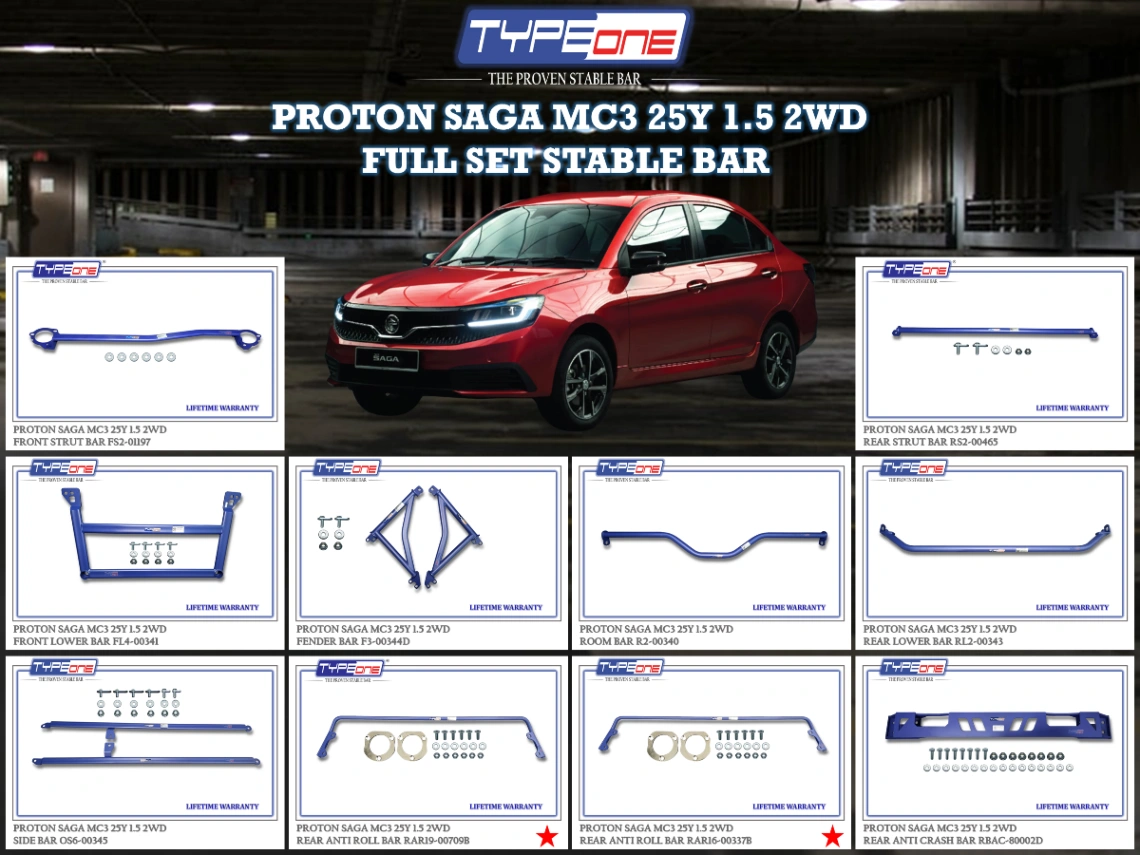 (TYPEONE) PROTON SAGA MC3 25Y 1.5 2WD