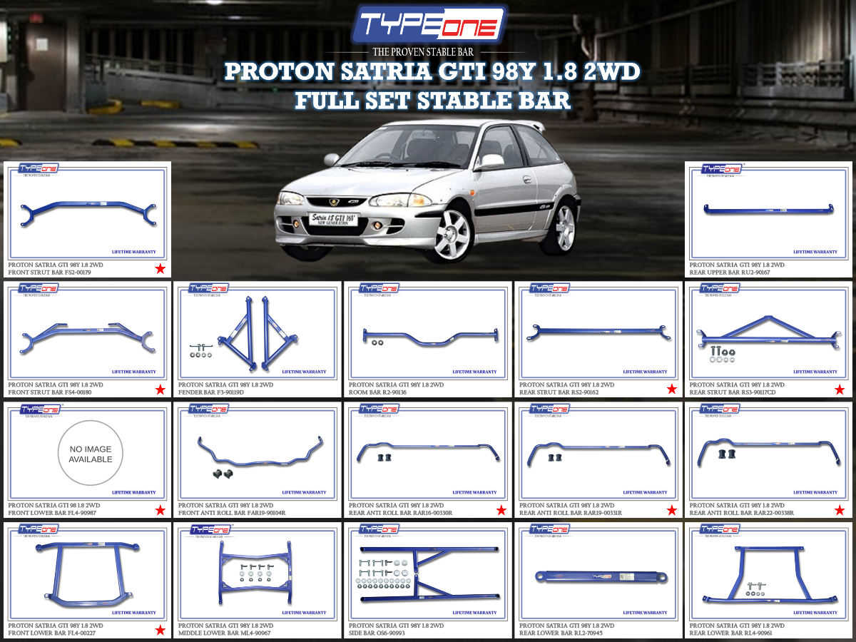 (TYPEONE) PROTON SATRIA GTI 98Y 1.8 2WD