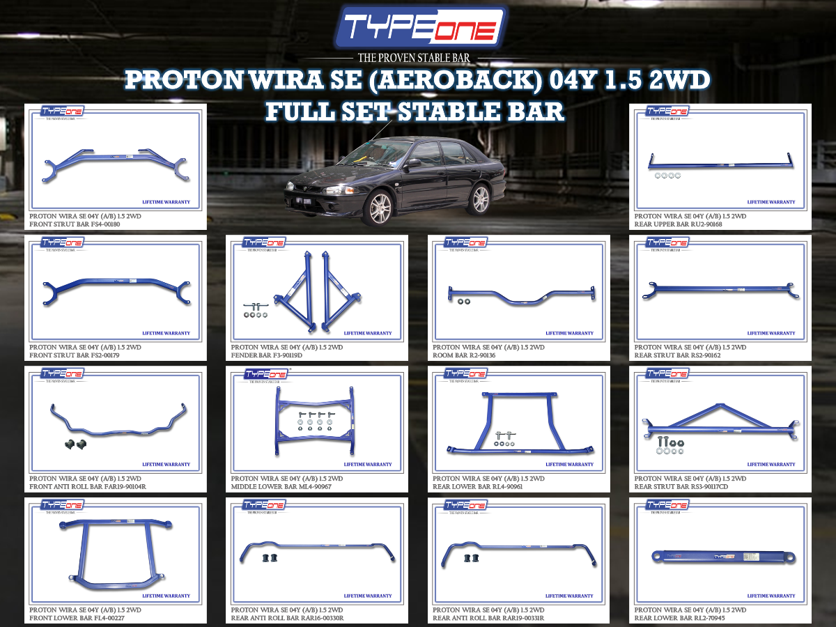 (TYPEONE) PROTON WIRA (AEROBACK) SE 04Y 1.5 2WD