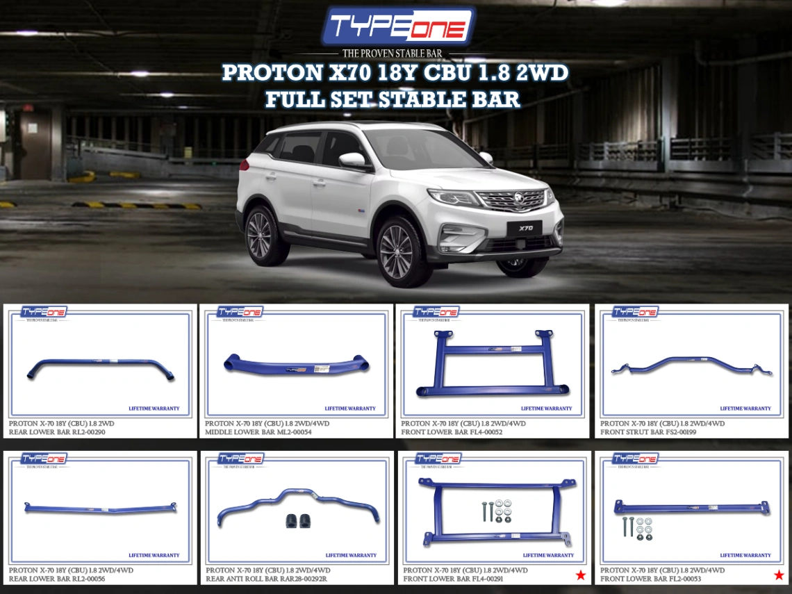 (TYPEONE) PROTON X70 18Y CBU 1.8 2WD / 4WD