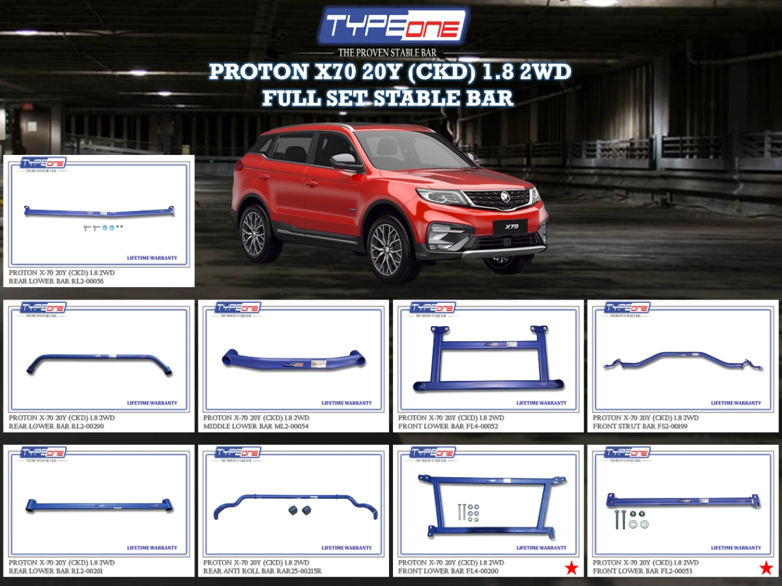 (TYPEONE) PROTON X70 20Y (CKD) 1.8 2WD