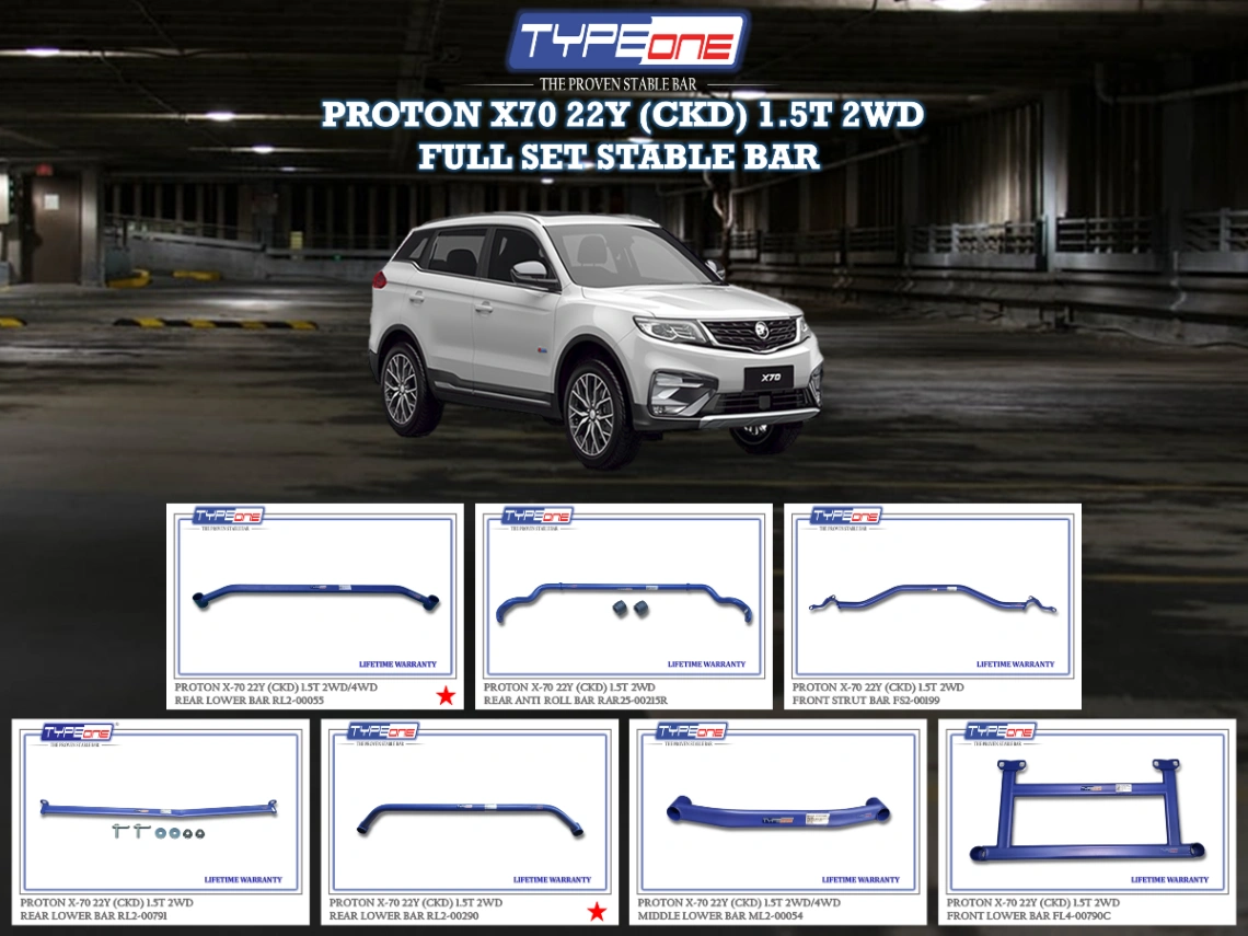 (TYPEONE) PROTON X70 22Y (CKD) 1.5 2WD