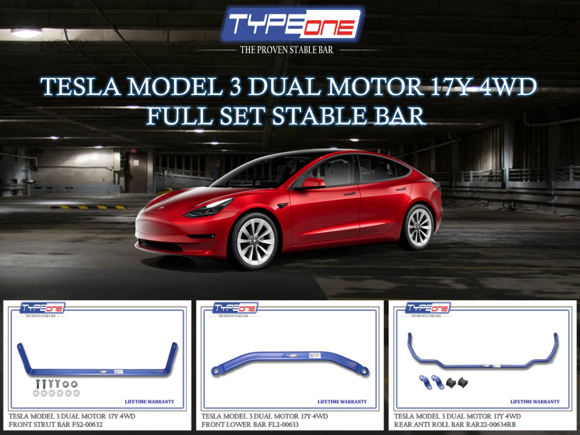 (TYPEONE) TESLA MODEL 3 DUAL MOTOR 17Y