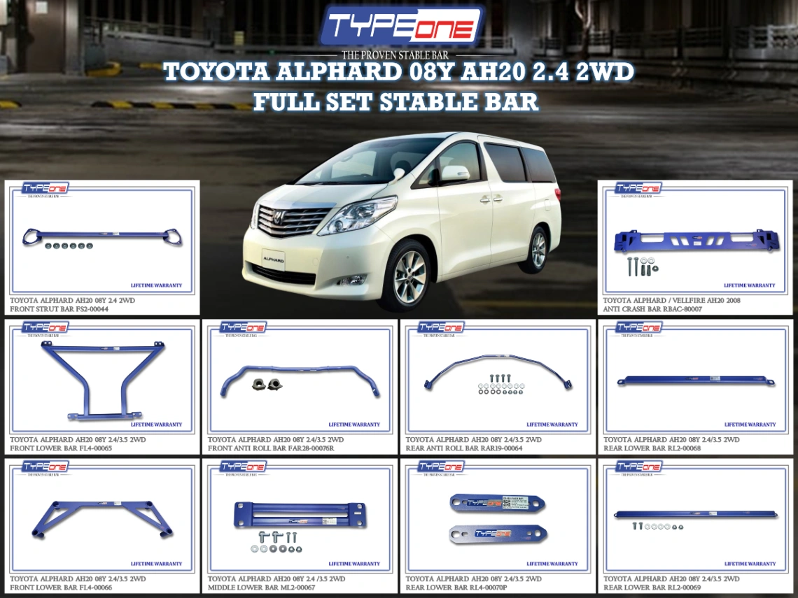 (TYPEONE) TOYOTA ALPHARD 08Y AH20 2.4 OR 3.5 4WD