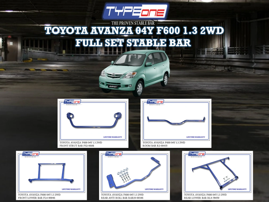 (TYPEONE) TOYOTA AVANZA 04Y F600 1.3 2WD