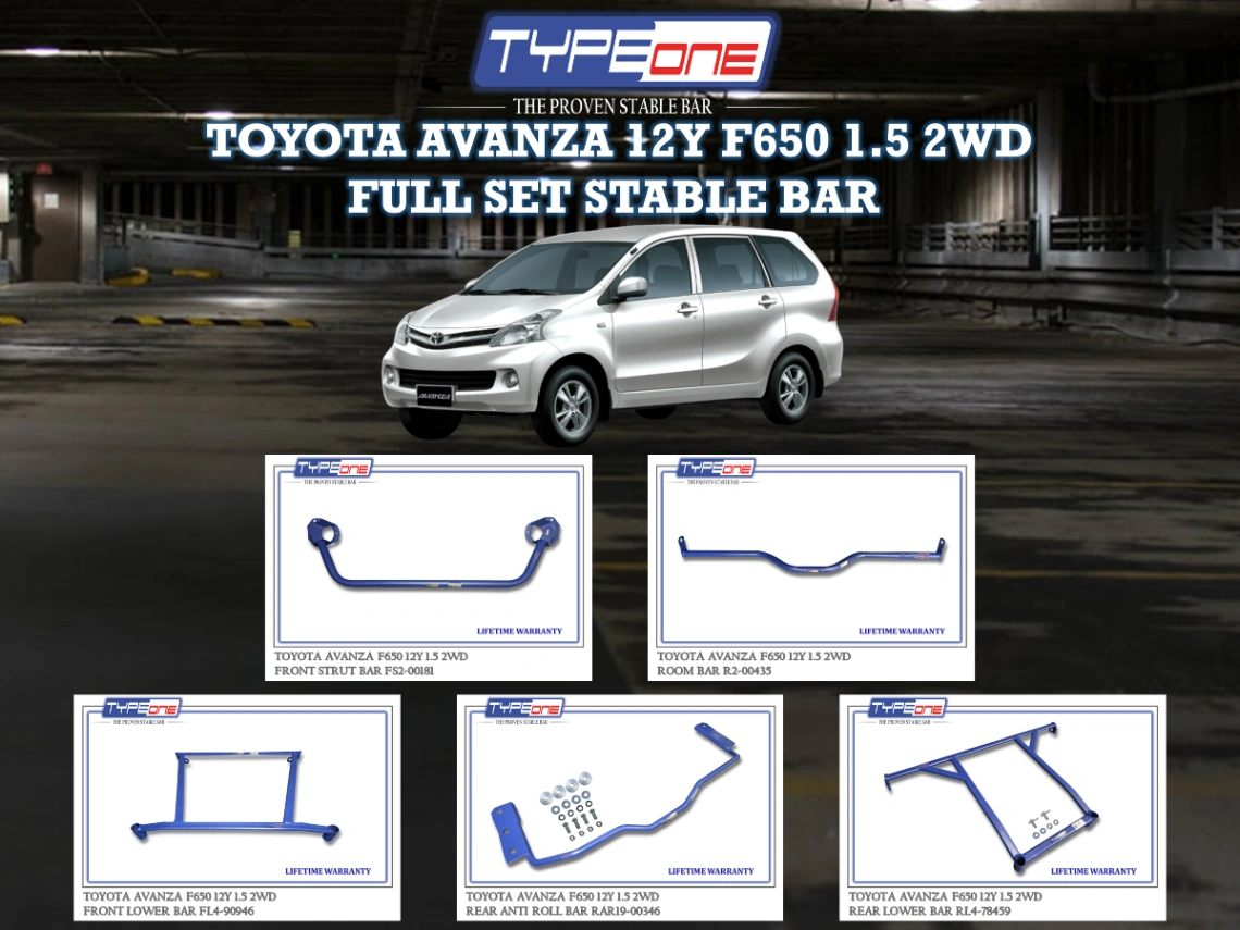 (TYPEONE) TOYOTA AVANZA 12Y F650 1.5 2WD