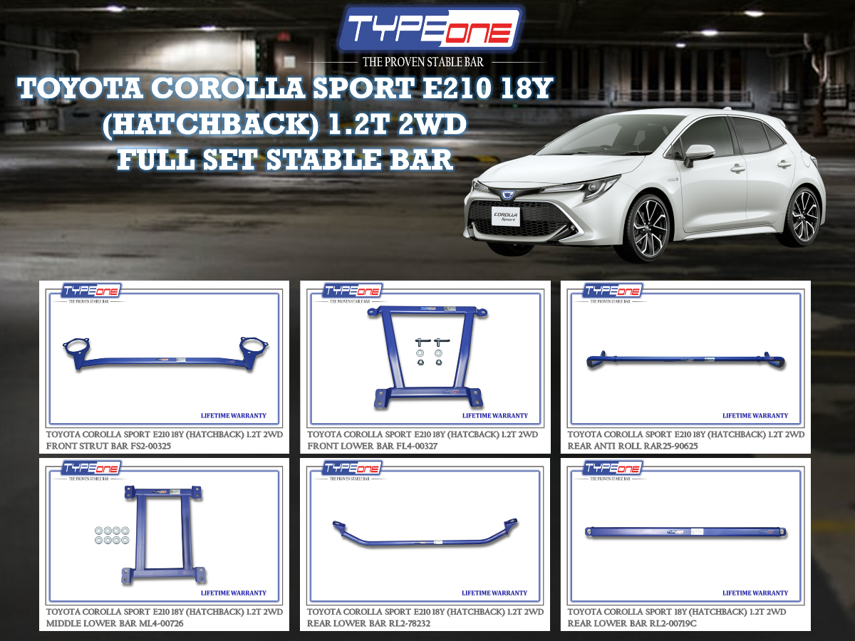 (TYPEONE) TOYOTA COROLLA SPORT E210 18Y (HATCHBACK) 1.2T 2WD