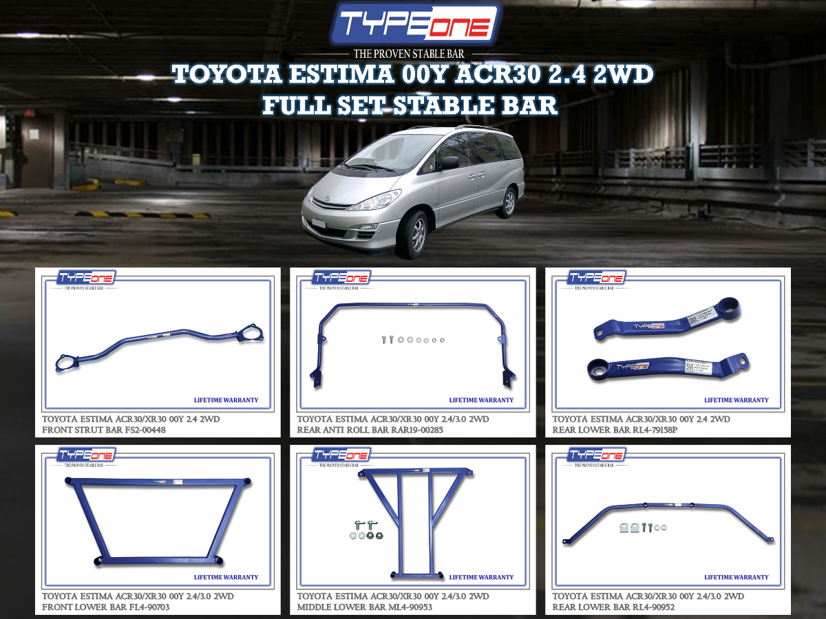 (TYPEONE) TOYOTA ESTIMA 00Y ACR30 2.4 OR 3.0 2WD