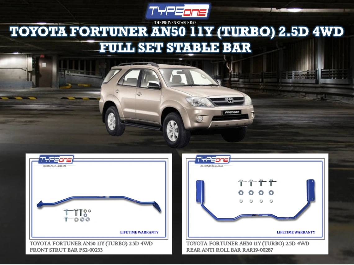(TYPEONE) TOYOTA FORTUNER (TURBO) AN50 11Y 2.5D 4WD