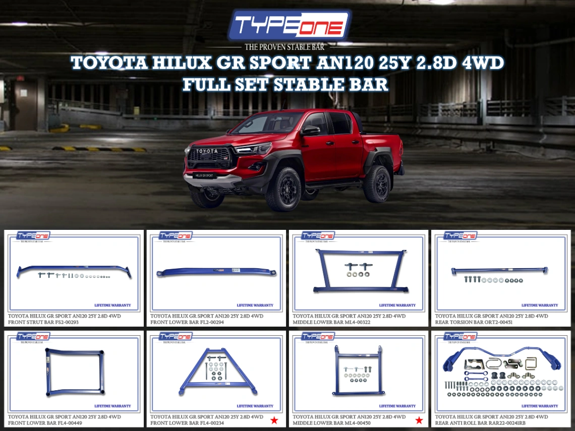 (TYPEONE) TOYOTA HILUX GR SPORT AN120 25Y 2.8D 4WD