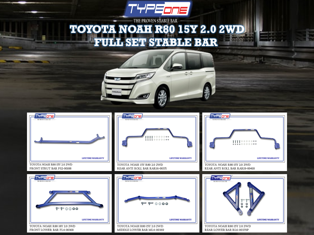 (TYPEONE) TOYOTA NOAH R80 15Y 2.0 2WD