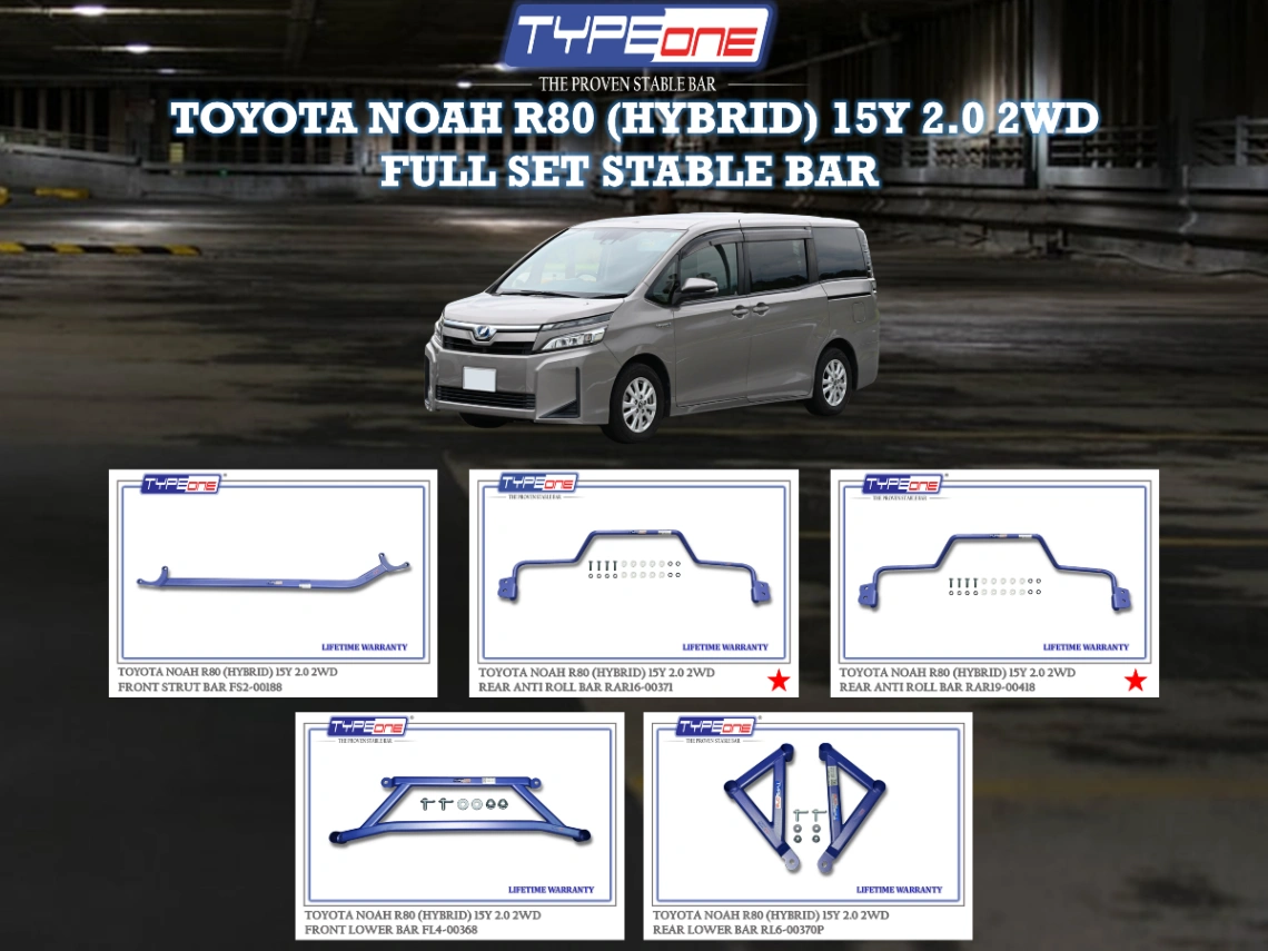 (TYPEONE) TOYOTA NOAH R80 (HYBRID) 15Y 2.0 2WD