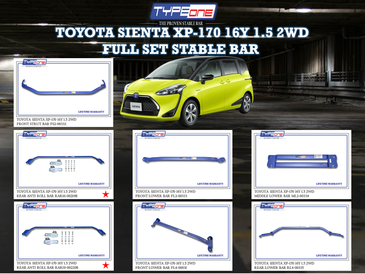(TYPEONE) TOYOTA XP-170 SIENTA 16Y 1.5 2WD