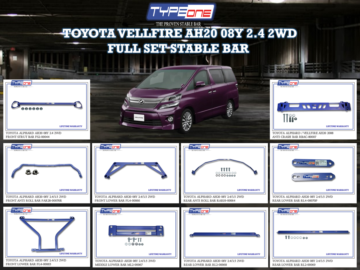 (TYPEONE) TOYOTA VELLFIRE AH20 08Y 2.4 OR 3.5 2WD