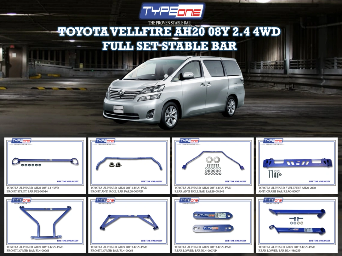(TYPEONE) TOYOTA VELLFIRE AH20 08Y 2.4 OR 3.5 4WD