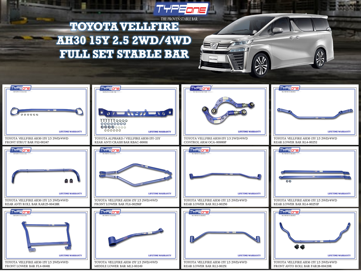 (TYPEONE) TOYOTA VELLFIRE AH30 15Y 2.5 2WD-4WD