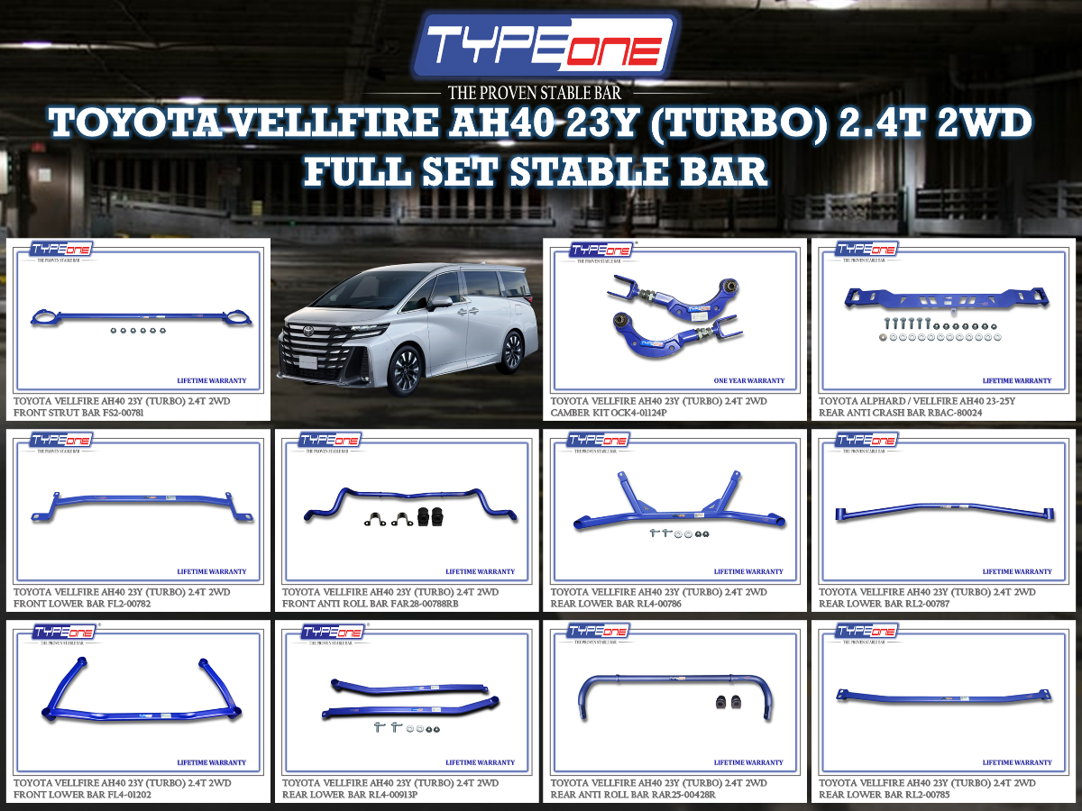 (TYPEONE) TOYOTA VELLFIRE AH40/45 (TURBO) 23Y 2.4T 2WD OR 4WD