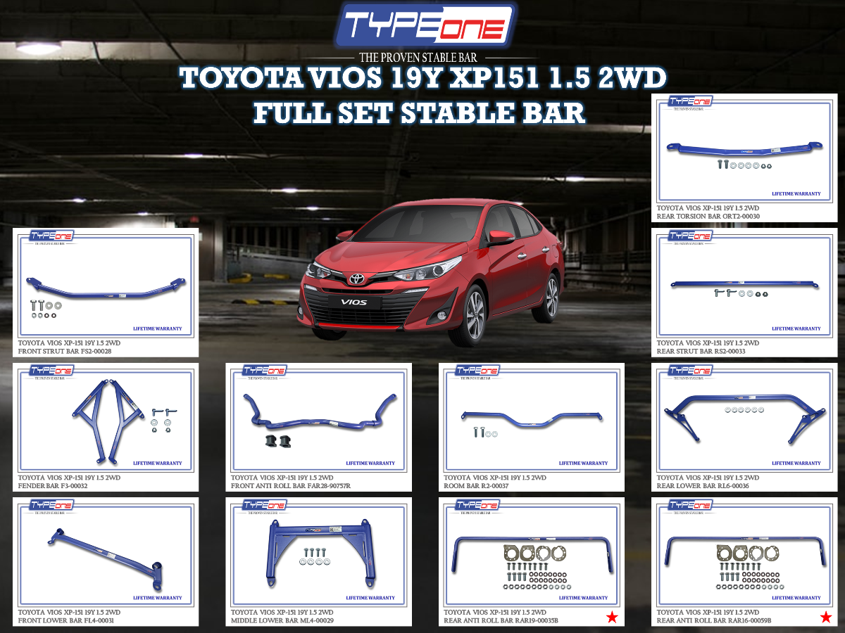 (TYPEONE) TOYOTA VIOS 19Y XP151 1.5 2WD