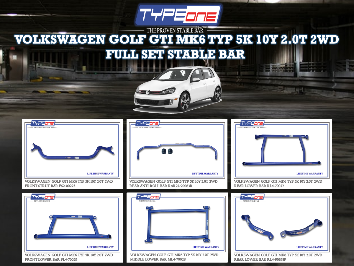 (TYPEONE) VOLKSWAGEN GOLF GTI MK6 TYP 5K 10Y 2.0T 2WD