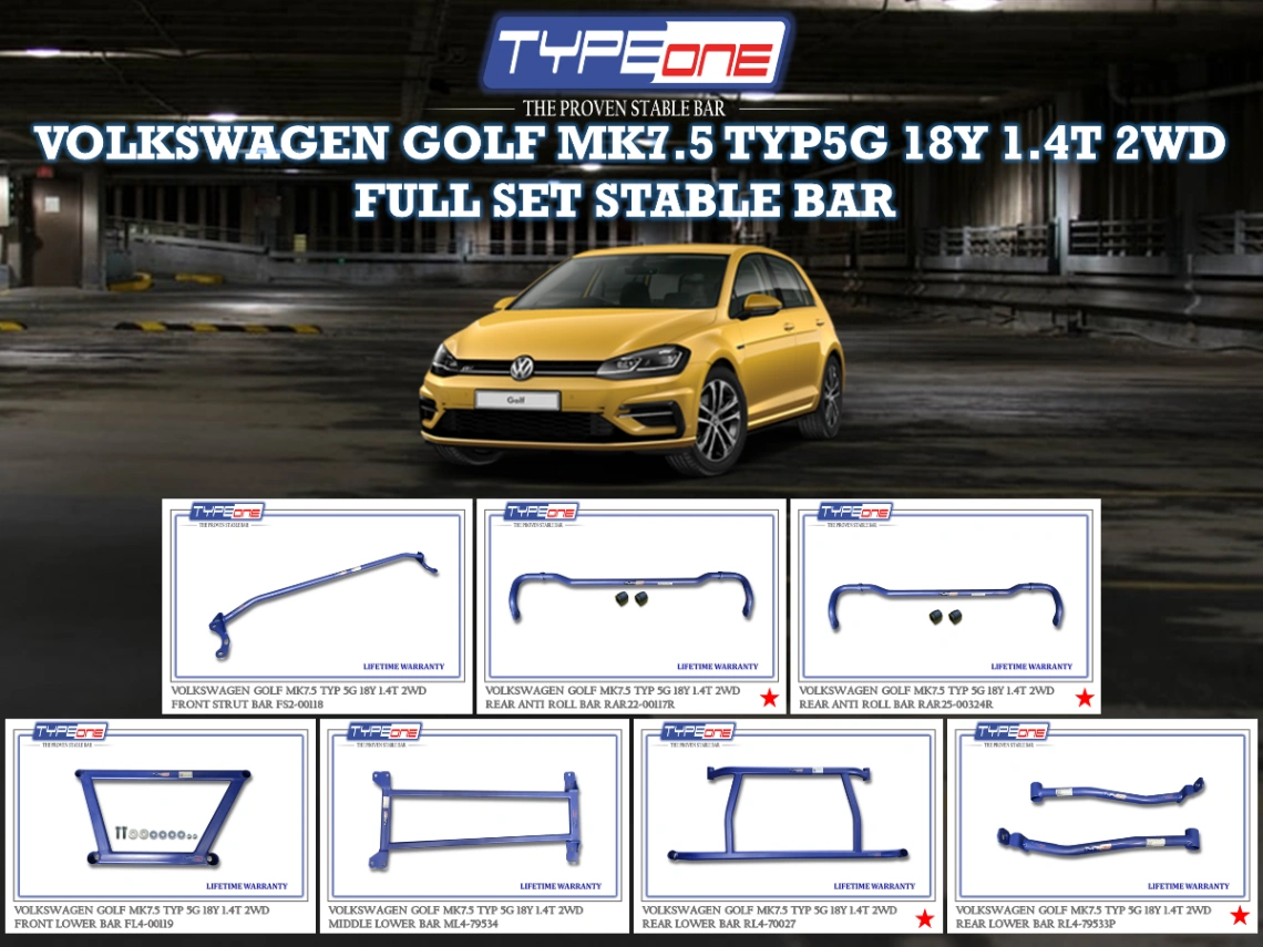 (TYPEONE) VOLKSWAGEN GOLF MK7.5 18Y TYP5G 1.4T 2WD