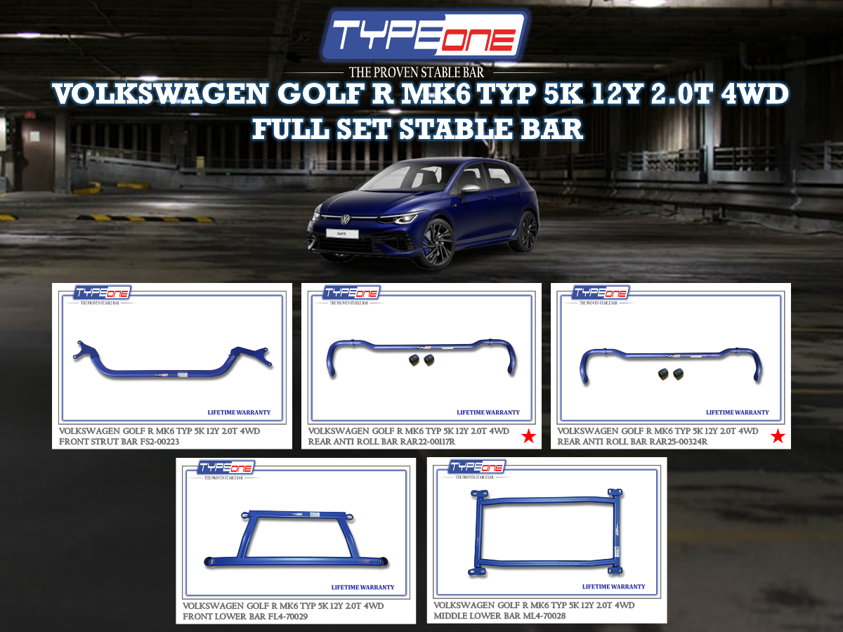 (TYPEONE) VOLKSWAGEN GOLF R MK6 TYP 5K 12Y 2.0T 4WD