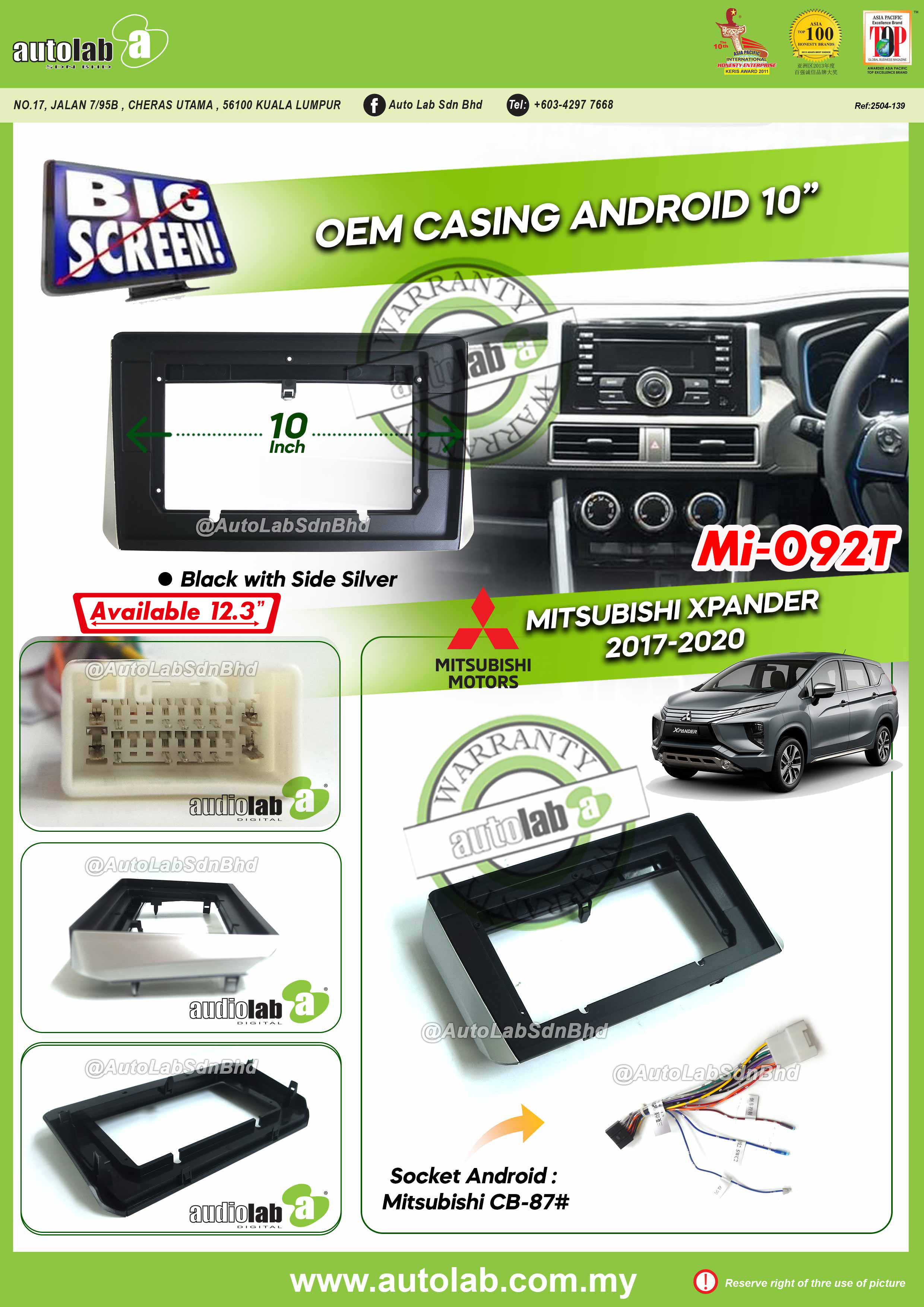 MITSUBISHI XPANDER CASING 10" 2017-2021