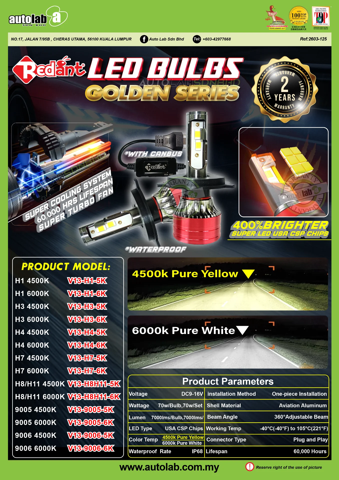 REDANT LED 4500K