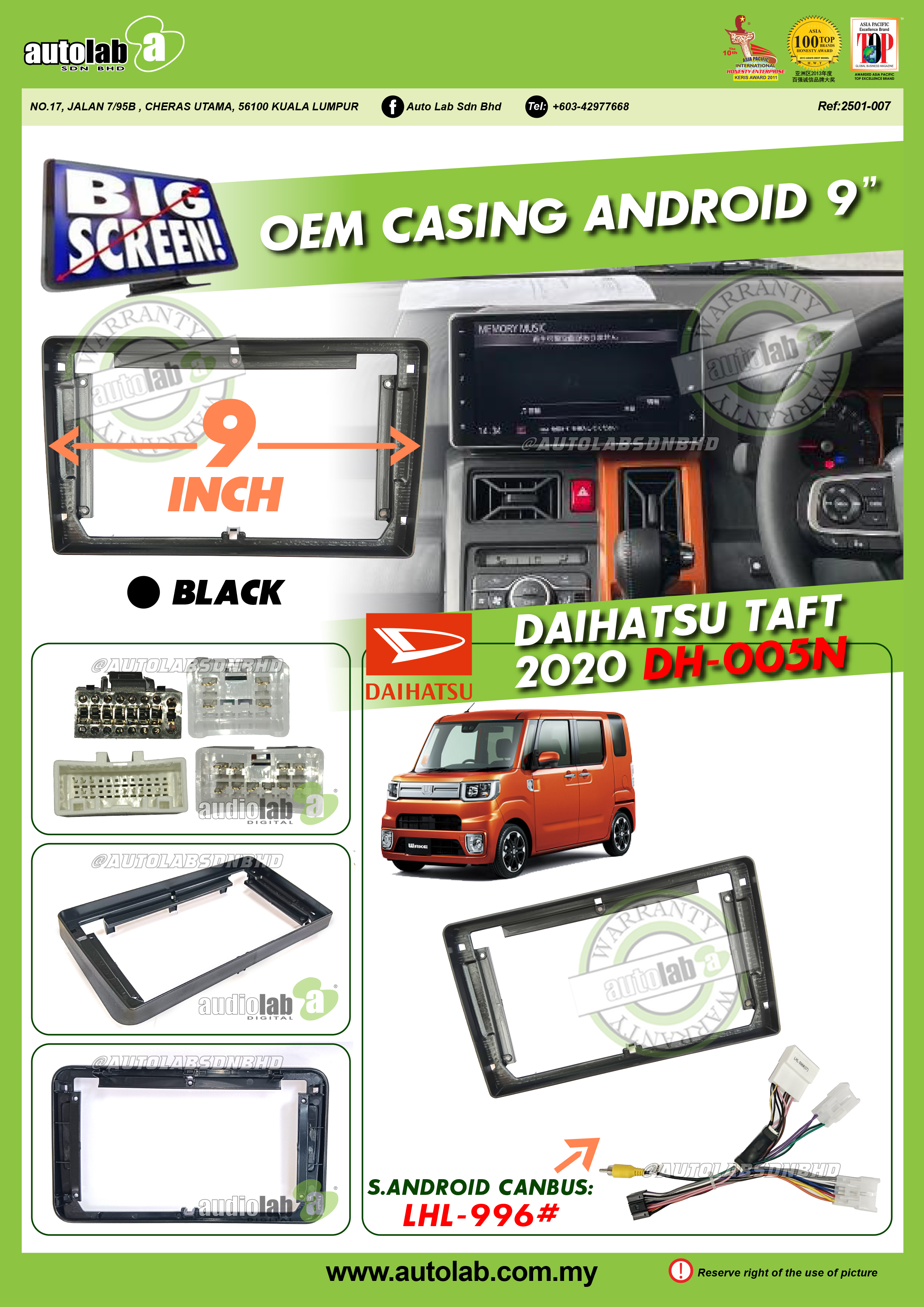 DAIHATSU TAFT CASING 9" 2020