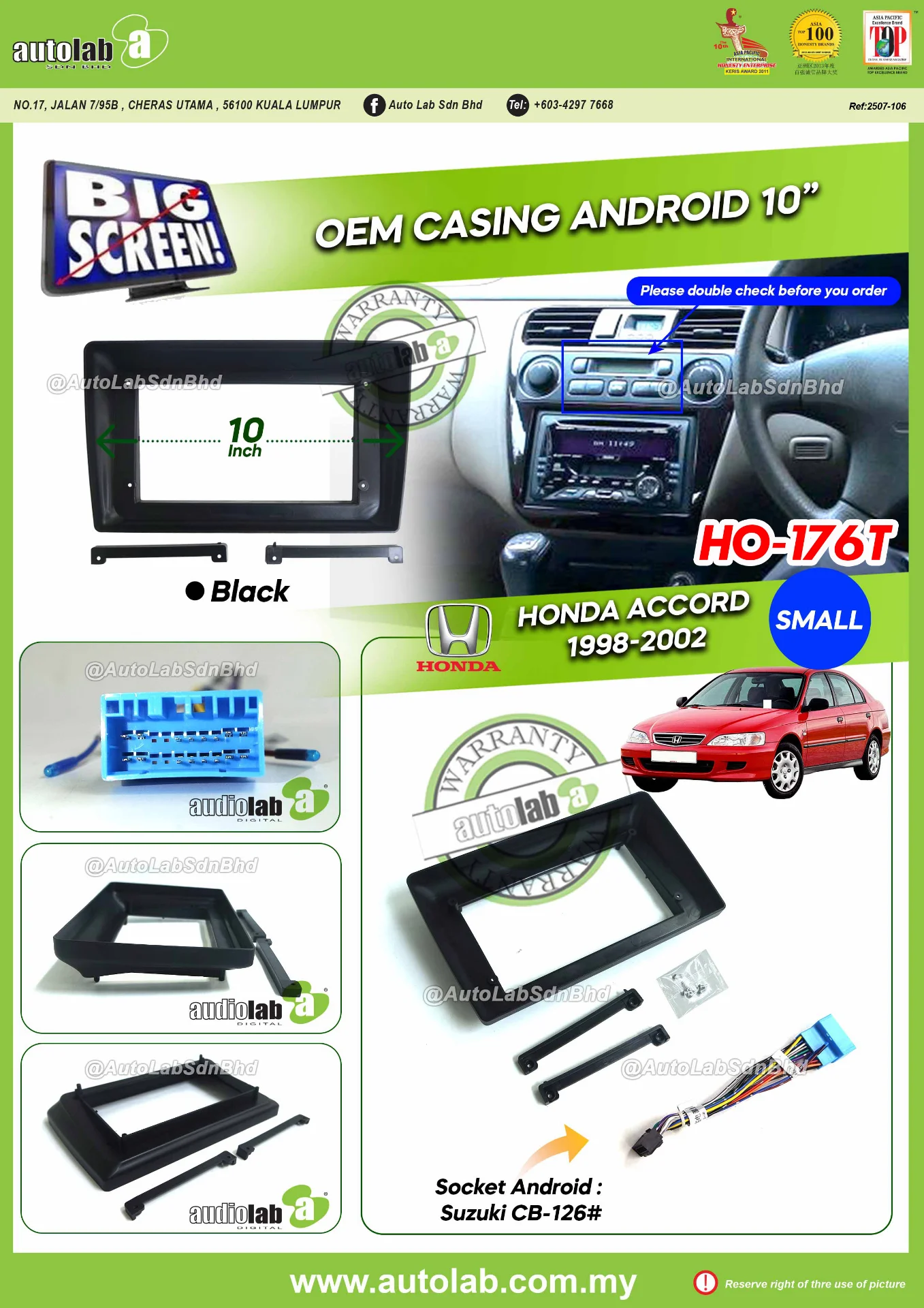 HONDA ACCORD CASING 1998-2002