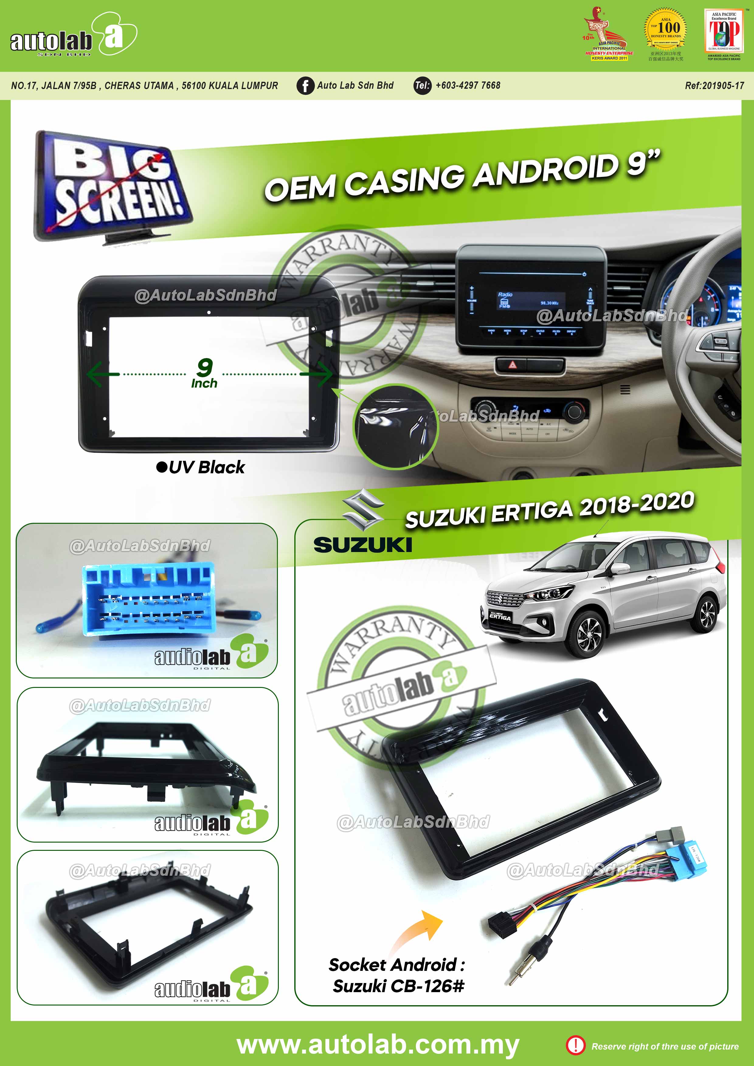 SUZUKI ERTIGA CASING 9" 2018-2020