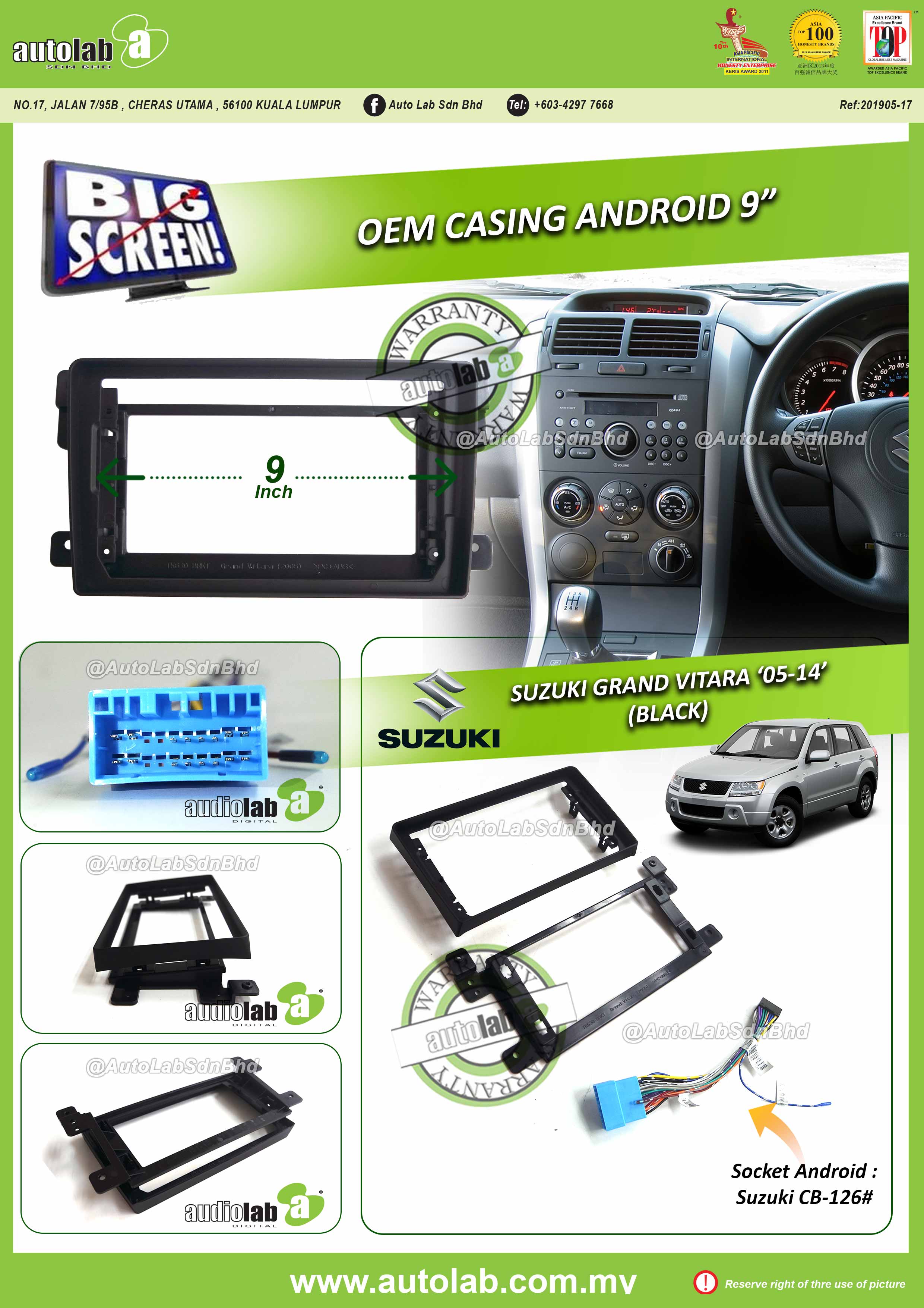 SUZUKI GRAND VITARA CASING 9" 2005-2014