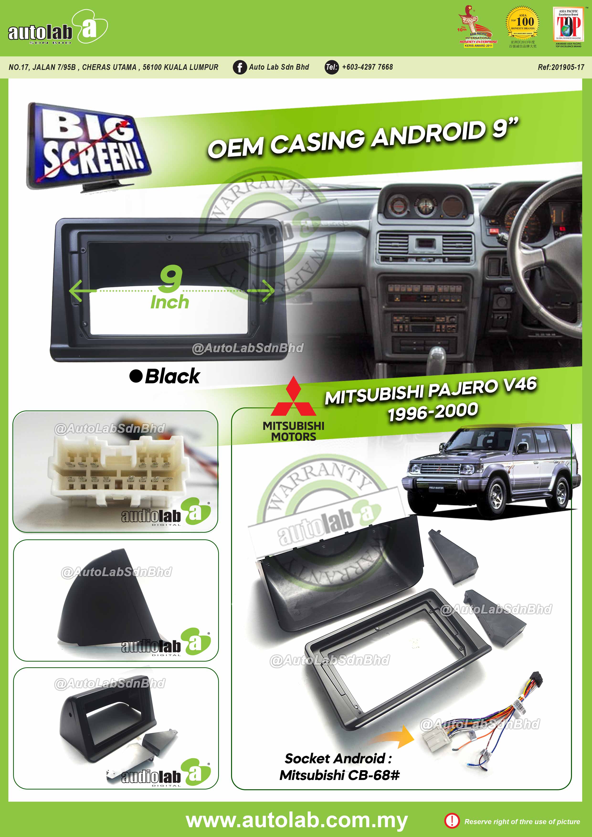 MITSUBISHI PAJERO V46 CASING 9" 1996-2000