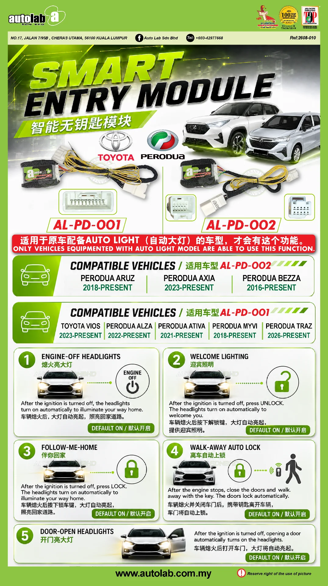 SMART ENTRY MODULE TOYOTA/PERODUA
