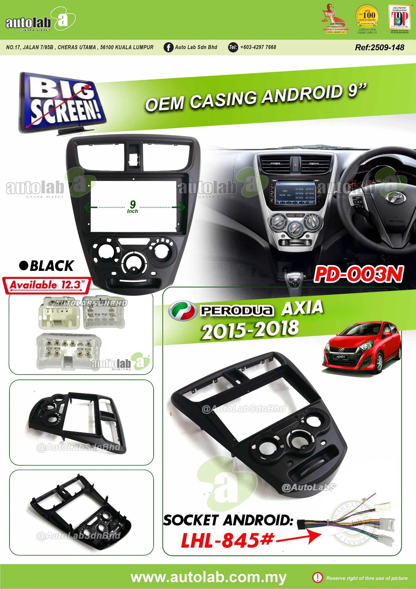 PERODUA AXIA CASING 2014-2018