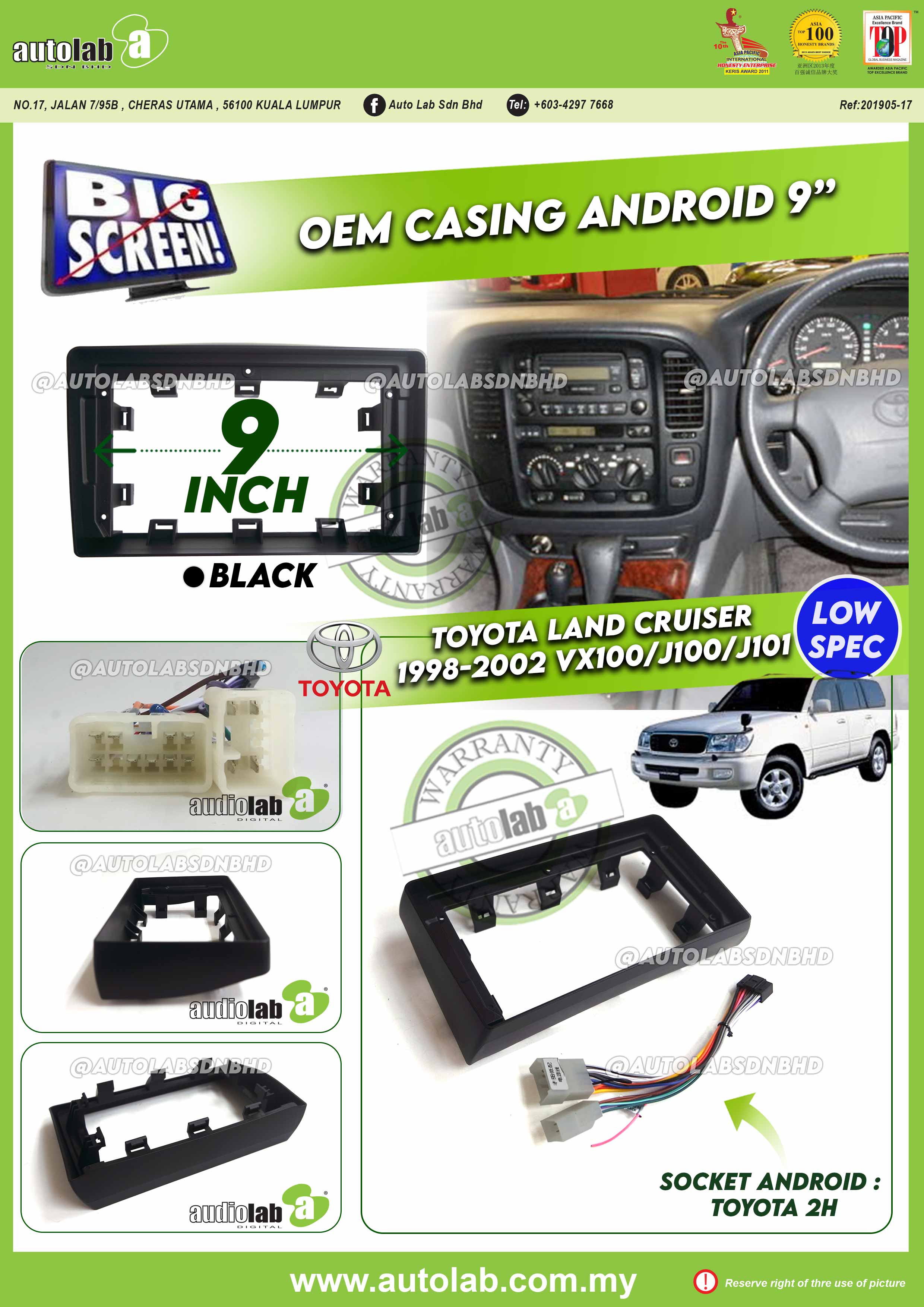 TOYOTA LAND CRUISER VX100 CASING 1998-2002
