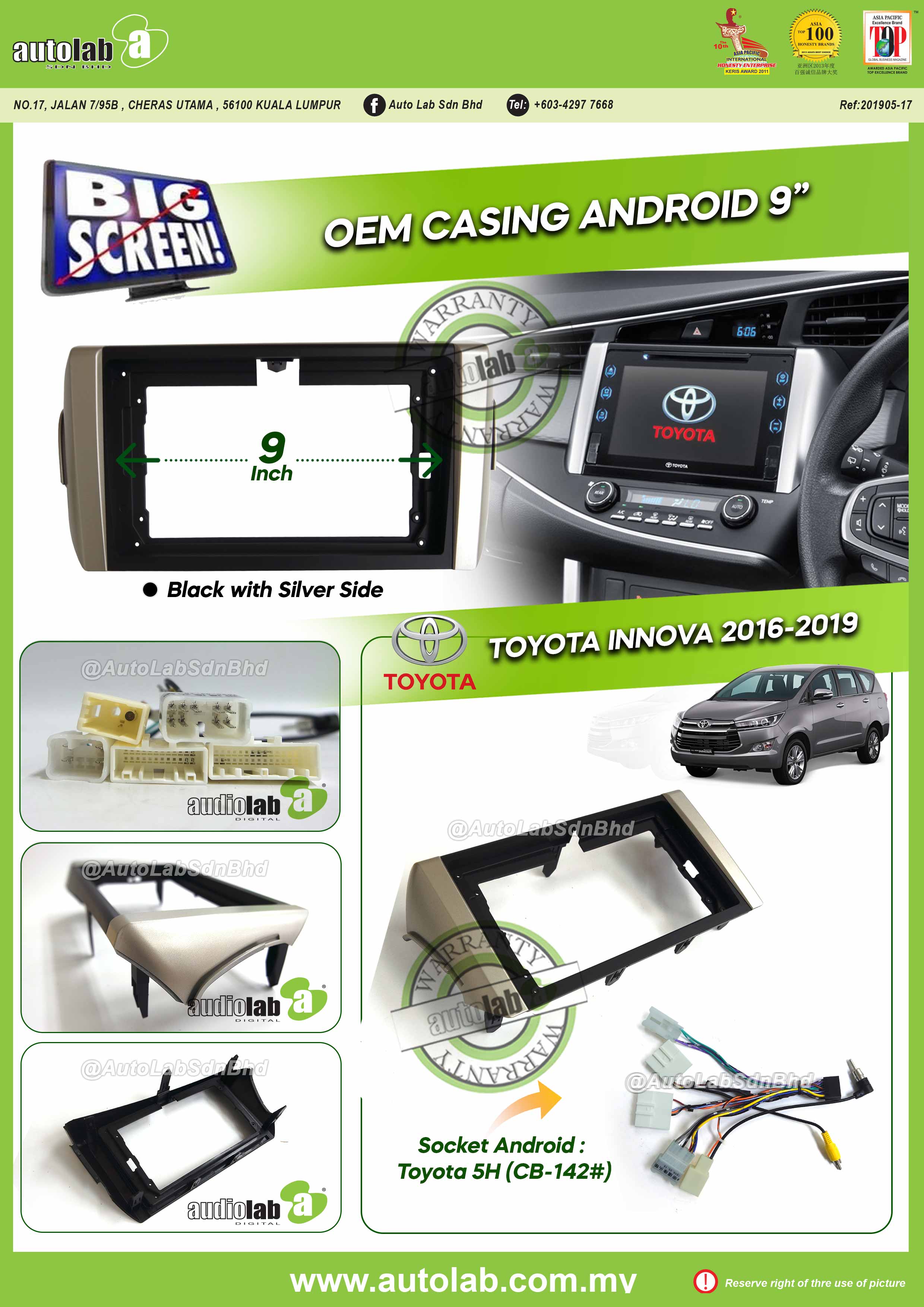 TOYOTA INNOVA CASING 2016-2022