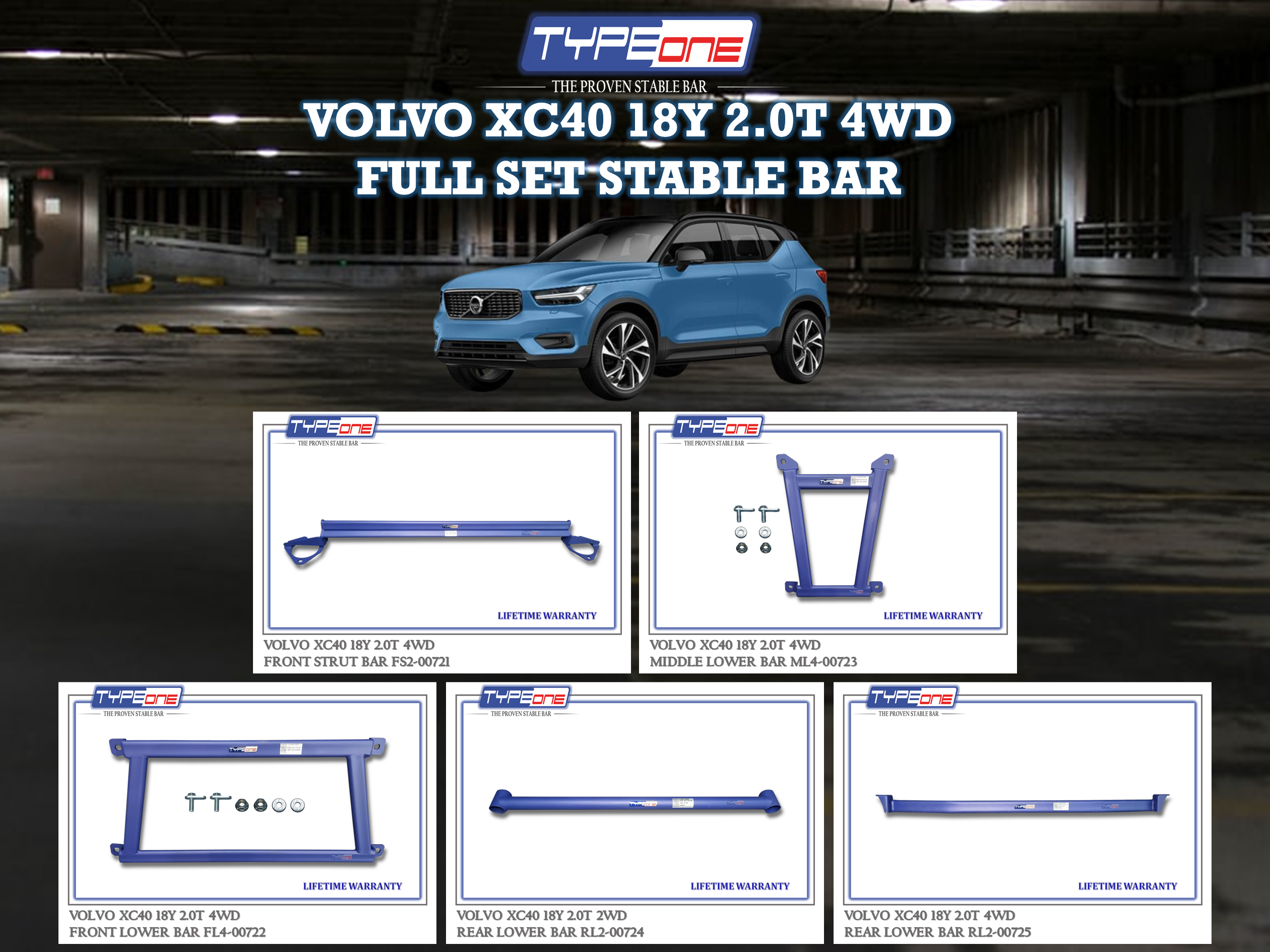 (TYPEONE) VOLVO XC40 18Y 2.0T 4WD