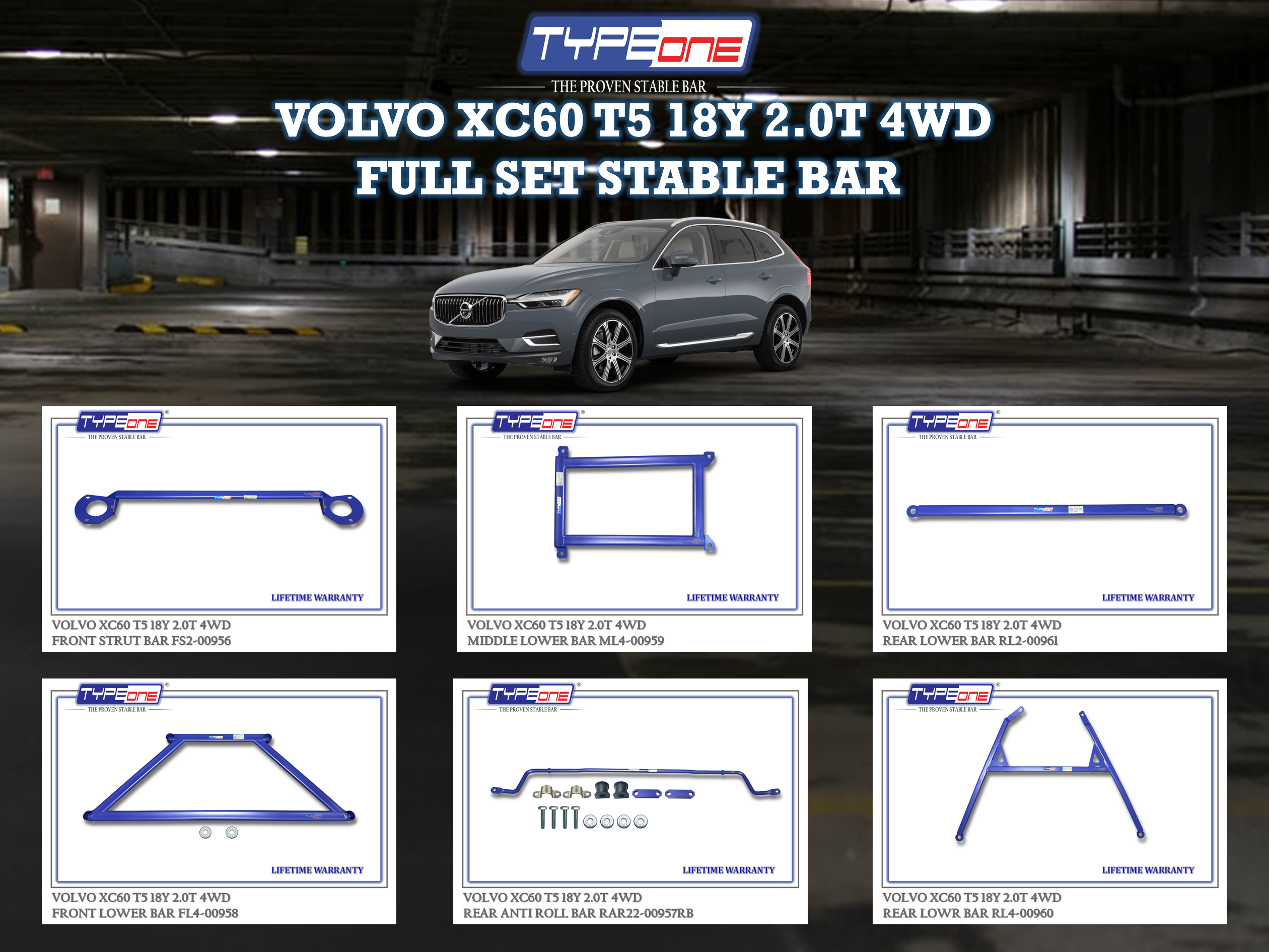 (TYPEONE) VOLVO XC60 T5 18Y 2.0T 4WD