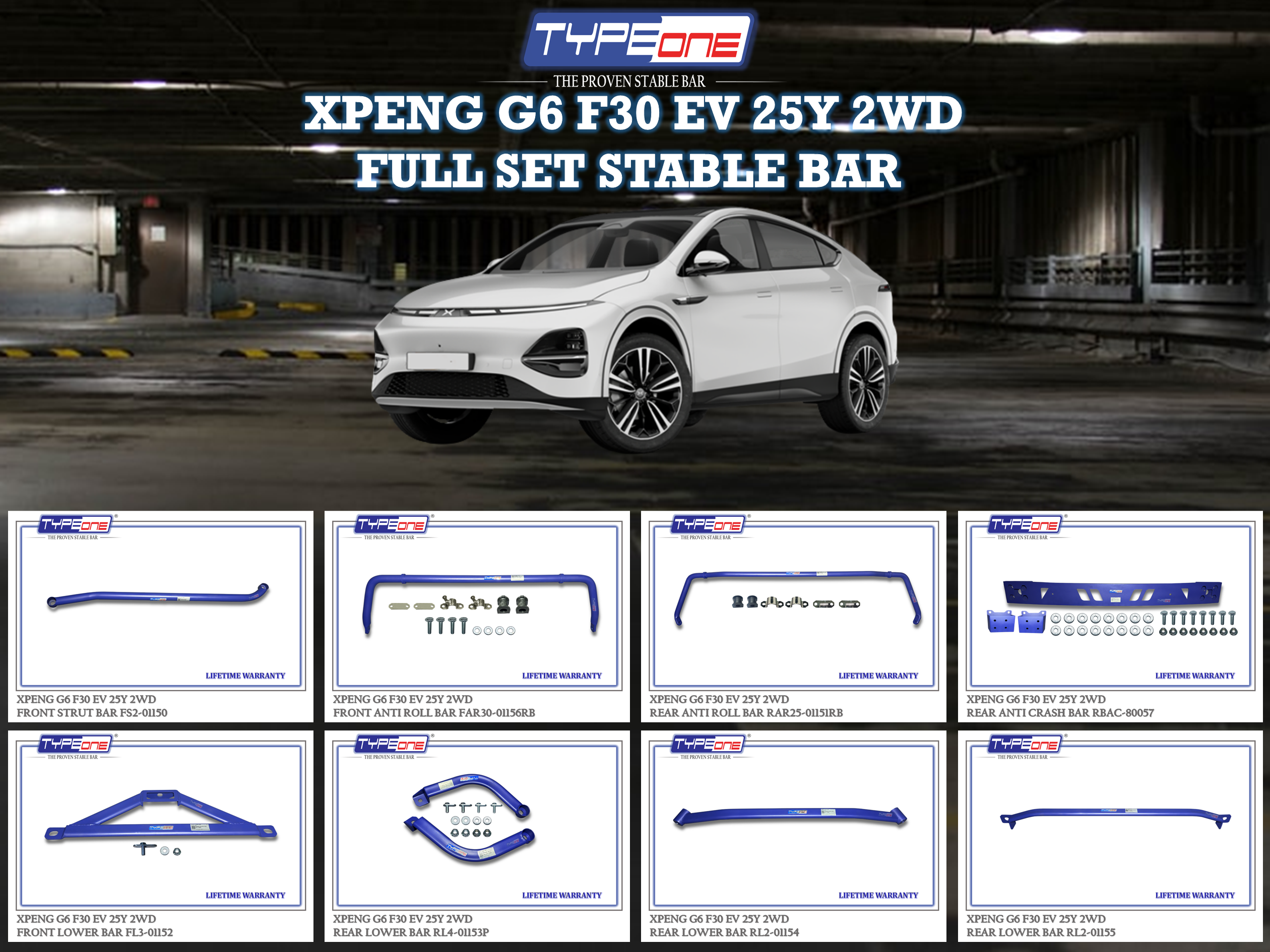 (TYPEONE) XPENG G6 EV F30 25Y 2WD