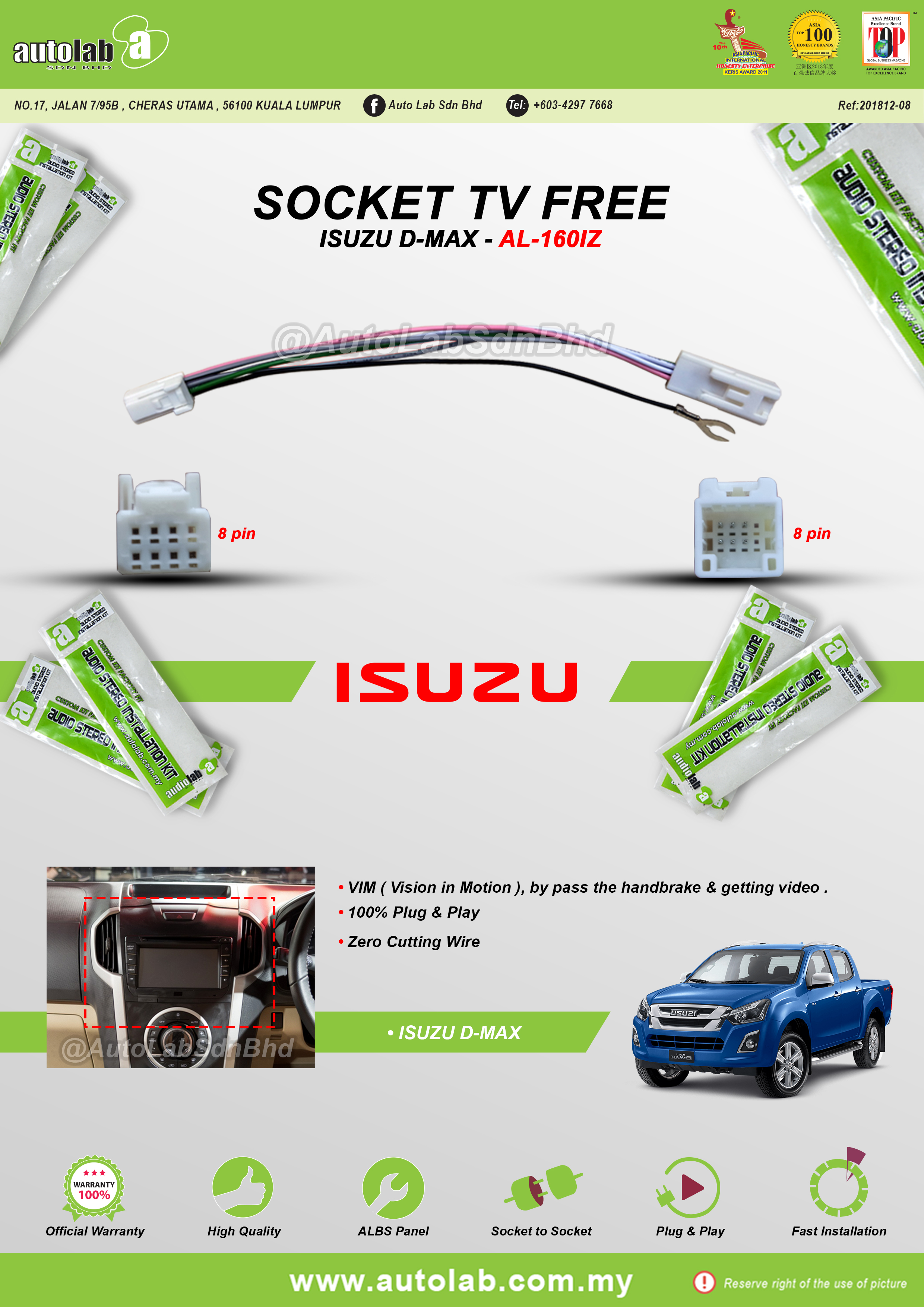 SOCKET TV FREE ISUZU