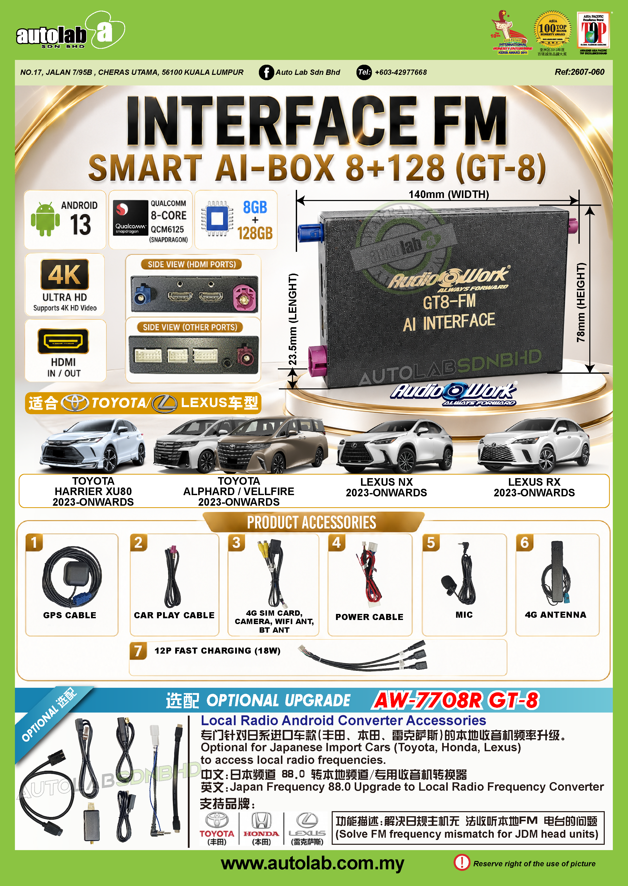 INTERFACE FM SMART AI-BOX 8+128