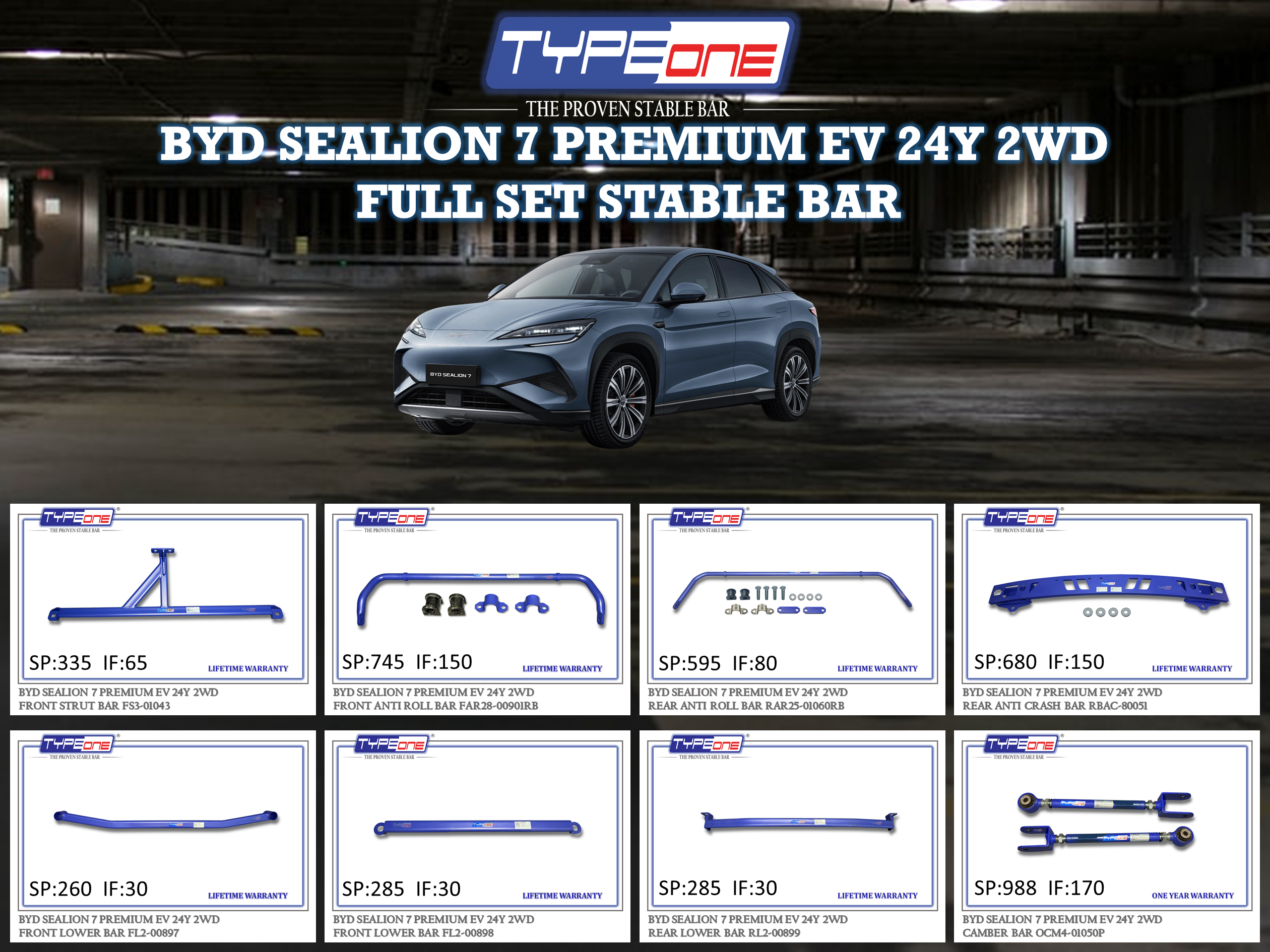 (TYPEONE) BYD SEALION 7 PREMIUM EV 24Y 2WD