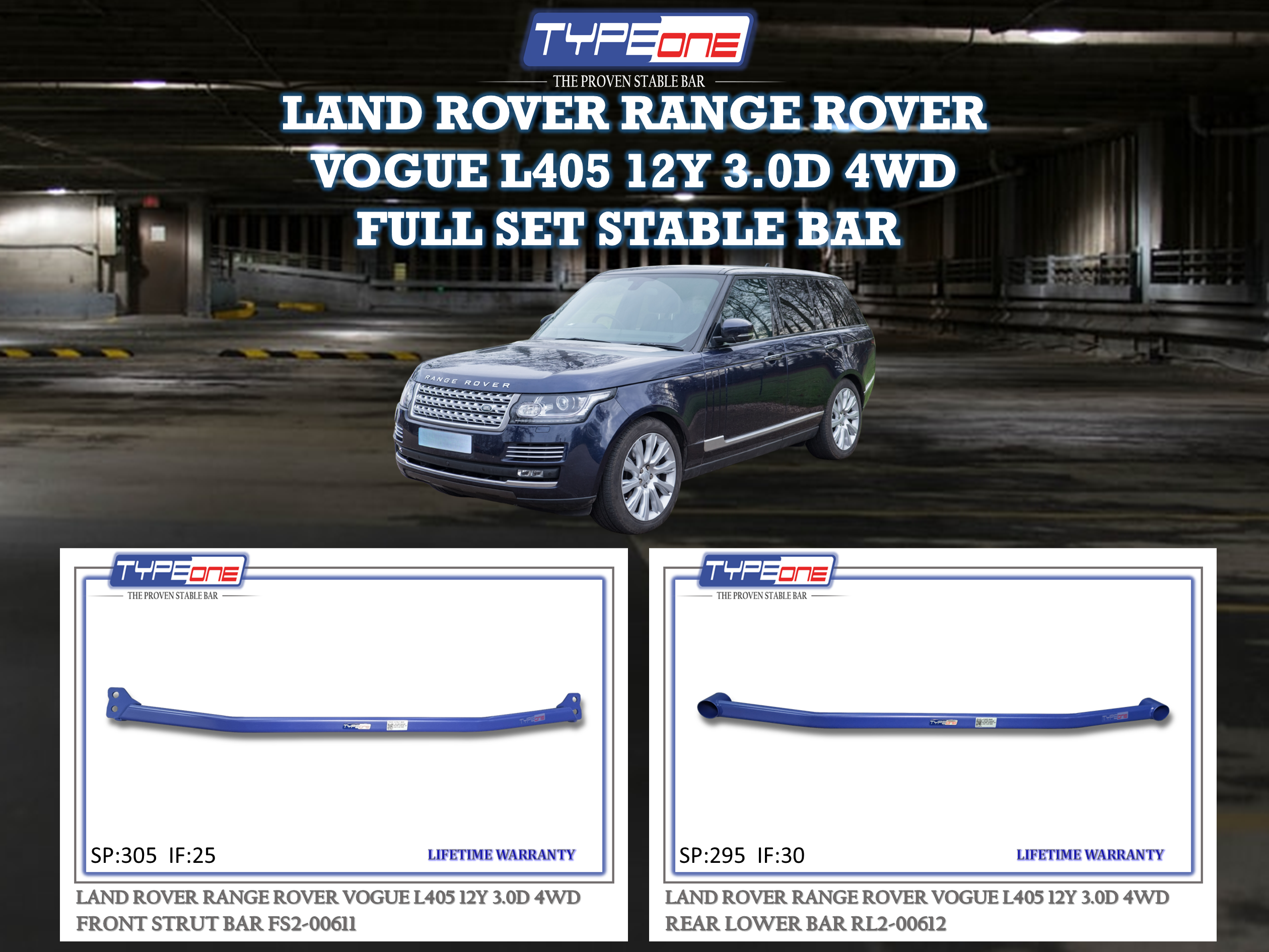 (TYPEONE) LAND ROVER RANGE ROVER VOGUE L405 12Y 3.0D 4WD